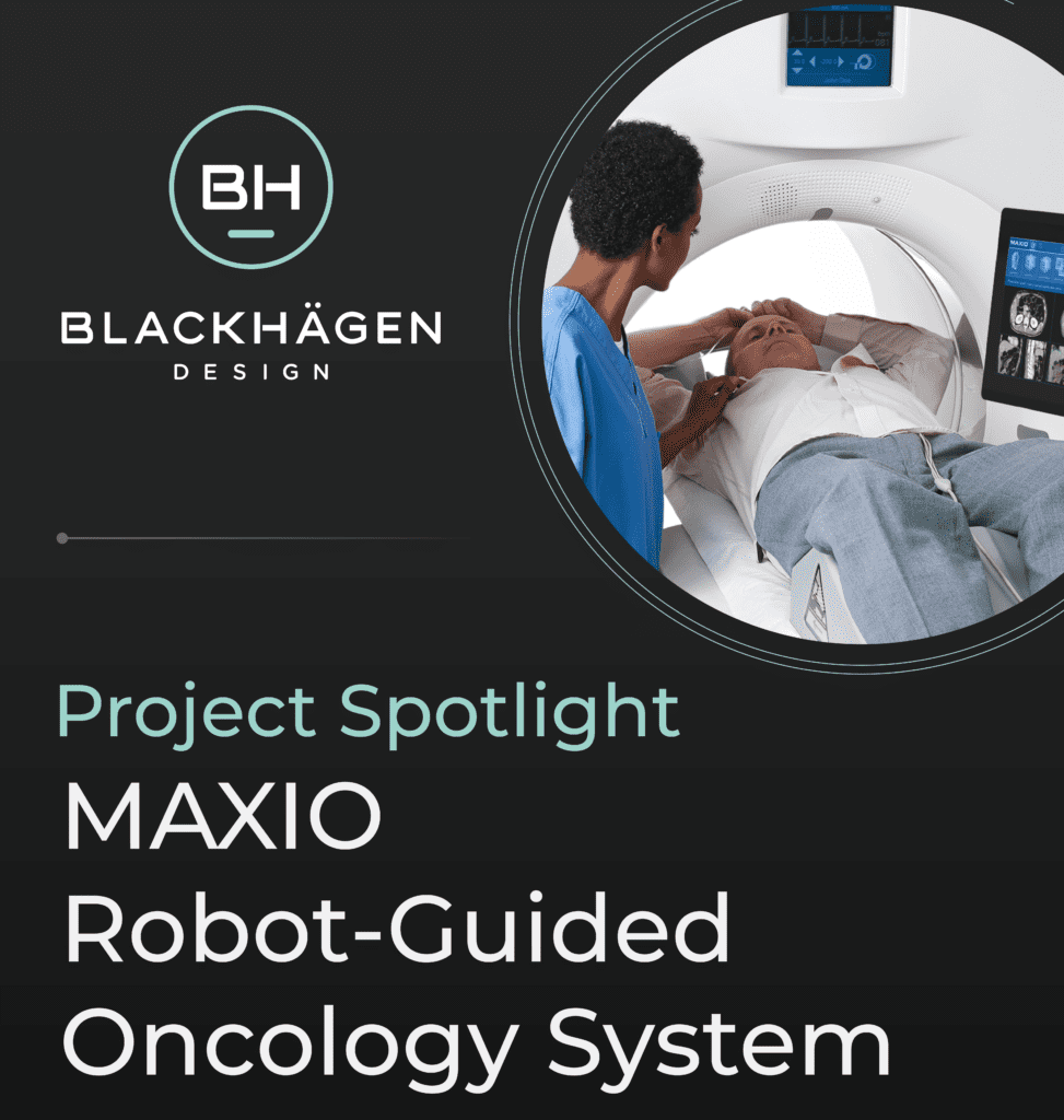 Maxio robot-guided oncology system by BlackHägen Design